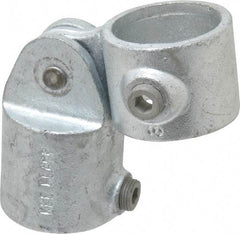Kee - 1-1/2" Pipe, Malleable Iron Swivel Socket Pipe Rail Fitting - Galvanized Finish - Americas Industrial Supply