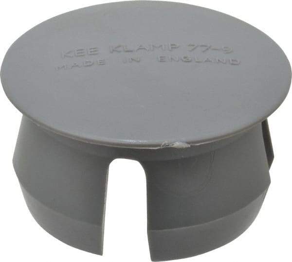 Kee - 2" Pipe, Plastic Plug Pipe Rail Fitting - Gray - Americas Industrial Supply