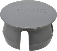 Kee - 2" Pipe, Plastic Plug Pipe Rail Fitting - Gray - Americas Industrial Supply