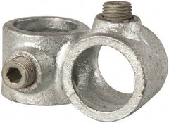 Kee - 3/4" Pipe, Crossover, Malleable Iron Cross Pipe Rail Fitting - Galvanized Finish - Americas Industrial Supply