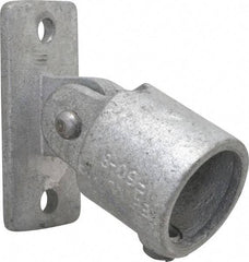 Kee - 2" Pipe, Swivel Flange, Malleable Iron Flange Pipe Rail Fitting - Galvanized Finish - Americas Industrial Supply