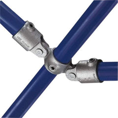 Kee - 3/4" Pipe, Malleable Iron Swivel Socket Pipe Rail Fitting - Galvanized Finish - Americas Industrial Supply