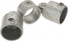 Kee - 2" Pipe, Malleable Iron Swivel Socket Pipe Rail Fitting - Galvanized Finish - Americas Industrial Supply