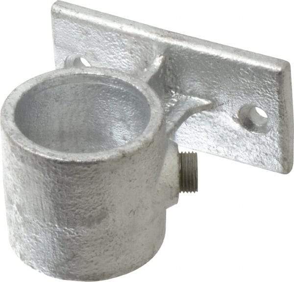 Kee - 1-1/2" Pipe, Malleable Iron Rail Support Pipe Rail Fitting - Galvanized Finish - Americas Industrial Supply