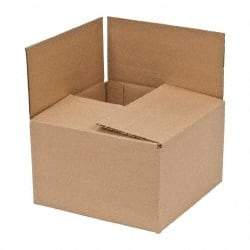 Made in USA - 10" Wide x 10" Long x 6" High Corrugated Shipping Box - Brown, 200 Lb Capacity - Americas Industrial Supply