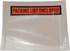 Nifty Products - 1,000 Piece, 5-1/2" Long x 4-1/2" Wide, Envelope - Packing List Enclosed, Clear - Americas Industrial Supply