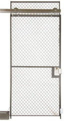 Folding Guard - 3' Wide x 7' High, Sliding Door for Temporary Structures - Woven Wire - Americas Industrial Supply