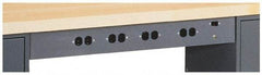 Edsal - Workbench & Workstation Power Center - Use with Edsal 72" Long Modular Workstations - Americas Industrial Supply