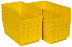 Akro-Mils - 11-5/8" Deep, Yellow Hopper Shelf Bin - 4" High x 6-5/8" Wide x 11-5/8" Long - Americas Industrial Supply