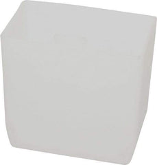 Akro-Mils - 2" Wide x 3" High, Clear Bin Cup - Use with 30-138, 30-158, 30-178, 30-124, 30-164, 30-184, 30-174, 30-110, 30-120, 30-130, 30-150, 30-170, 30-128 - Americas Industrial Supply