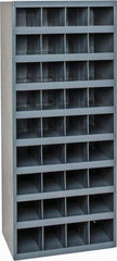 Durham - 36 Bin Bin Shelving Unit with Openings - 17-7/8 Inch Overall Width x 12 Inch Overall Depth x 42 Inch Overall Height, Gray Steel Bins - Americas Industrial Supply