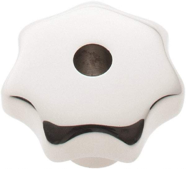 KIPP - 1-1/4" Head Diam, 7 Point Lobed Knob - 1/4" Hole, Stainless Steel - Americas Industrial Supply