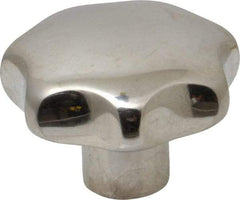 KIPP - 1.96" Head Diam, 7 Point Lobed Knob - 3/8" Hole, Stainless Steel - Americas Industrial Supply