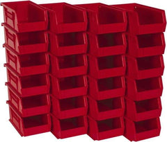 Akro-Mils - 10 Lb. Load Capacity, 7-3/8" Deep, Red Polymer Hopper Stacking Bin - 3" High x 4-1/8" Wide x 7-3/8" Long - Americas Industrial Supply