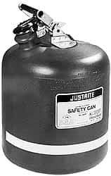 Justrite - 5 Gal Polyethylene Type I Safety Can - 16" High x 12-3/4" Diam, Red - Americas Industrial Supply