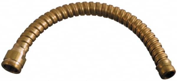 Justrite - Brass Flexible Drum Faucet Extension - 6" Long Extension - Americas Industrial Supply