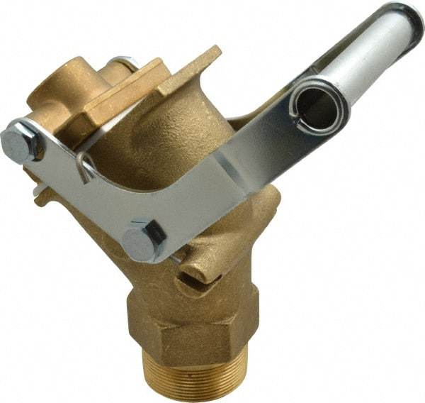 Value Collection - 2" NPT Brass Rigid Drum Gate Valve - No Arrester, Self Closing - Americas Industrial Supply