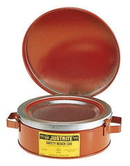 Justrite - Safety Bench Cans & Dip/Wash Tanks Type: Bench Can Capacity (Qt.): 2.00 - Americas Industrial Supply