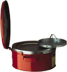 Justrite - Safety Bench Cans & Dip/Wash Tanks Type: Bench Can Capacity (Gal.): 1.00 - Americas Industrial Supply