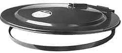 Justrite - 30 Gal, Steel Drum Cover - Hinged Self-Closing Drum Cover - Americas Industrial Supply