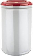 Justrite - 55 Gallon Complete Unit Fire Resistant Steel Drum and Head - 23-3/4 Inch Outside Diameter, 7-7/8 Inch Opening Diameter, 35-1/2 Inch High, FM Standards - Americas Industrial Supply