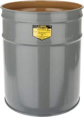 Justrite - 4-1/2 Gallon Fire Resistant Steel Drum - 11-7/8 Inch Outside Diameter, 13-1/4 Inch High, UL Standards - Americas Industrial Supply