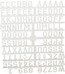 Ghent - Plastic Letter Kits Type: Reusable Letters Display Size: 3/4 (Inch) - Americas Industrial Supply