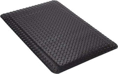 Wearwell - 3' Long x 2' Wide, Dry Environment, Anti-Fatigue Matting - Black, Vinyl with Nitrile Blend Base, Beveled on 4 Sides - Americas Industrial Supply