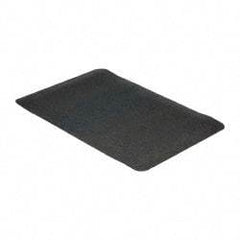 Wearwell - 3' Long x 2' Wide, Dry Environment, Anti-Fatigue Matting - Black, Natural Rubber with Nitrile Blend Base, Beveled on 4 Sides - Americas Industrial Supply