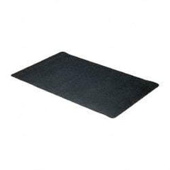 Wearwell - 5' Long x 3' Wide, Dry Environment, Anti-Fatigue Matting - Black, Natural Rubber with Nitrile Blend Base, Beveled on 4 Sides - Americas Industrial Supply