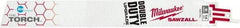 Milwaukee Tool - 9" Long x 1" Thick, Bi-Metal Reciprocating Saw Blade - Straight Profile, 14 TPI, Toothed Edge, Universal Shank - Americas Industrial Supply