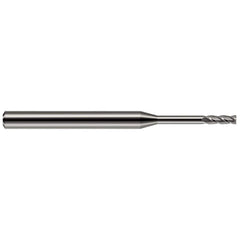 Harvey Tool - 0.03", 0.09" LOC, 1/8" Shank Diam, 1-1/2" OAL, 2 Flute Solid Carbide Square End Mill - Exact Industrial Supply