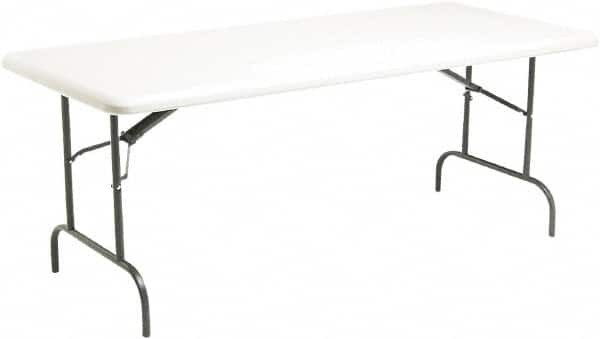 ICEBERG - 30" Long x 72" Wide x 29" High, Folding Table - Platinum - Americas Industrial Supply