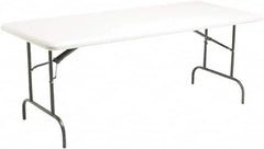 ICEBERG - 30" Long x 72" Wide x 29" High, Folding Table - Platinum - Americas Industrial Supply