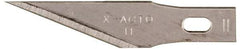 X-ACTO - 5 Piece Stainless Steel Hobby Blade - 1-19/32" OAL - Americas Industrial Supply