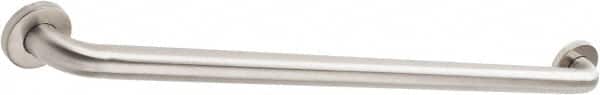 Made in USA - Washroom Partition Stainless Steel Grab Bar - 36 Inch Long - Americas Industrial Supply