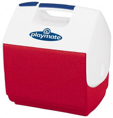 Igloo - 7 Qt Ice Chest - Plastic, Red/White - Americas Industrial Supply