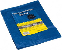 Value Collection - 10' Long x 8' Wide Polyethylene Tarp & Dust Cover - Blue - Americas Industrial Supply