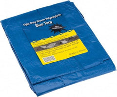 Value Collection - 12' Long x 10' Wide Polyethylene Tarp & Dust Cover - Blue - Americas Industrial Supply