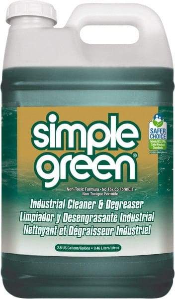 Simple Green - 2.5 Gal Bottle Cleaner/Degreaser - Liquid, Biodegradable, Concentrated, Unscented - Americas Industrial Supply