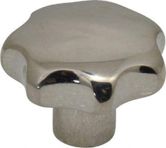 KIPP - 1-1/4" Head Diam, 7 Point Lobed Knob - 1/4-20 Hole, Stainless Steel - Americas Industrial Supply