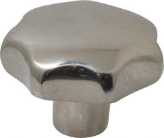 KIPP - 1.57" Head Diam, 7 Point Lobed Knob - 5/16-18 Hole, Stainless Steel - Americas Industrial Supply