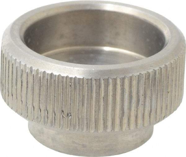 KIPP - 20mm Head, Knurled (Open Face) Knob - Tapped, Stainless Steel - Americas Industrial Supply