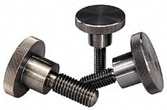 KIPP - 36mm Head, Knurled Knob - Threaded Stem, Stainless Steel - Americas Industrial Supply