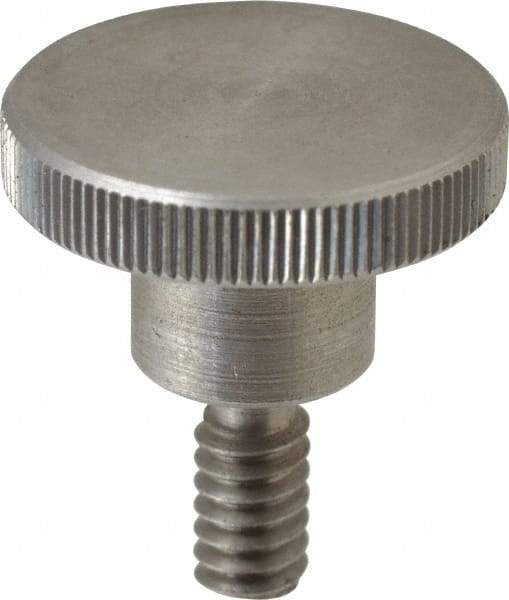 KIPP - 20mm Head, Knurled Knob - Threaded Stem, Stainless Steel - Americas Industrial Supply