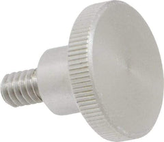 KIPP - 24mm Head, Knurled Knob - Threaded Stem, Stainless Steel - Americas Industrial Supply