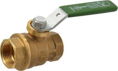 Legend Valve - 3/4" Pipe, Full Port, Brass Full Port Ball Valve - Bi-Directional, FNPT x FNPT Ends, Quarter Turn Handle, 600 WOG, 150 WSP - Americas Industrial Supply