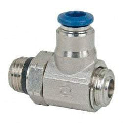 Value Collection - 145 Max psi, Meter Out Screw Adjusted Flow Control Valve - Buna N O Ring, 1/4" Tube Outside Diam - Americas Industrial Supply