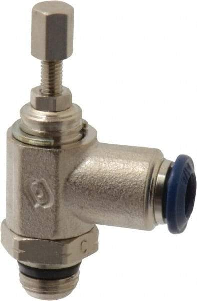 Value Collection - 145 Max psi, Meter Out Screw Adjusted Flow Control Valve - Buna N O Ring, 1/8" Tube Outside Diam - Americas Industrial Supply