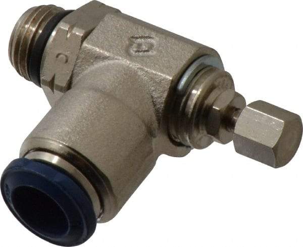 Value Collection - 145 Max psi, Meter Out Screw Adjusted Flow Control Valve - Buna N O Ring, 3/8" Tube Outside Diam - Americas Industrial Supply